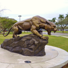 Бронзовая скульптура статуя Пантера талисман Пума 